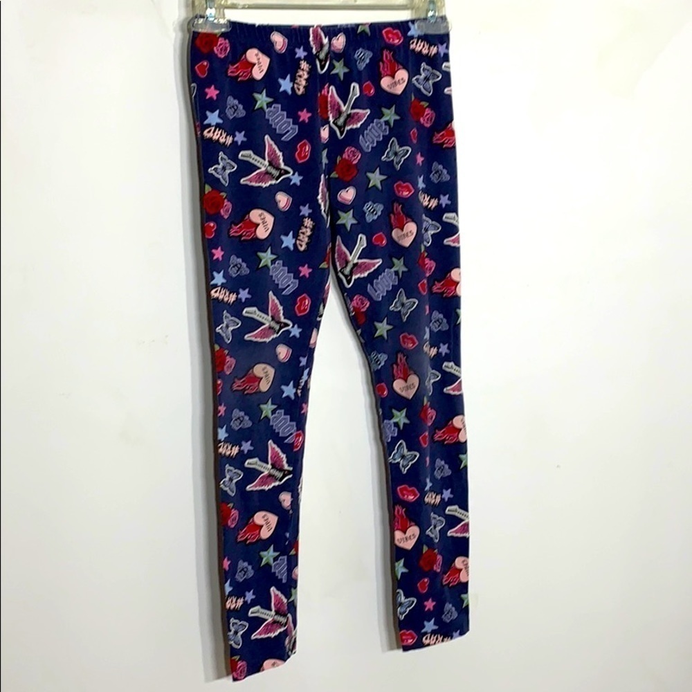 Children’s Place Rock Star all over print legging kids large girls active